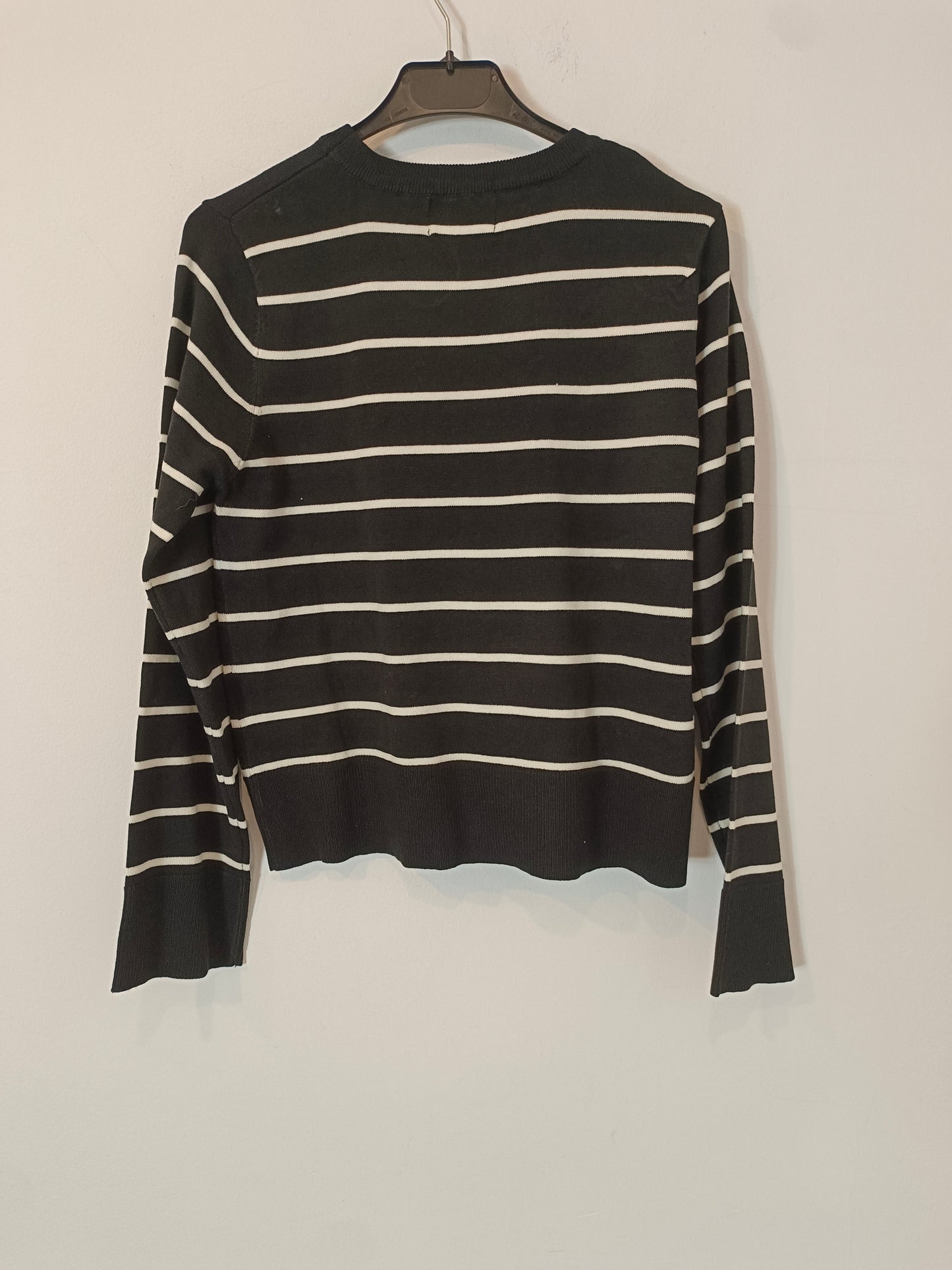 PIECES. Jersey negro punto rayas T.xs