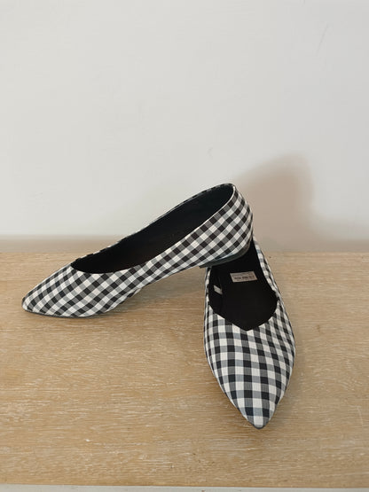 OTHERS. Gingham check ballerinas S.38