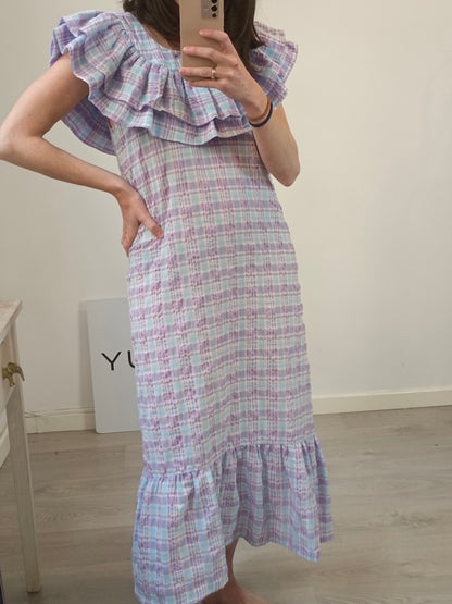 MARTA ORIA STUDIO. Vestido cuadros. T M (S)