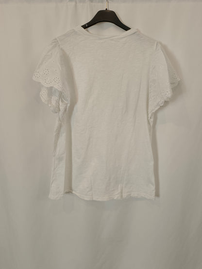 LA COMET. Camiseta blanca mangas T.l