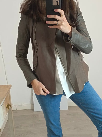 MAJE. Cazadora doble textura T.1(s)