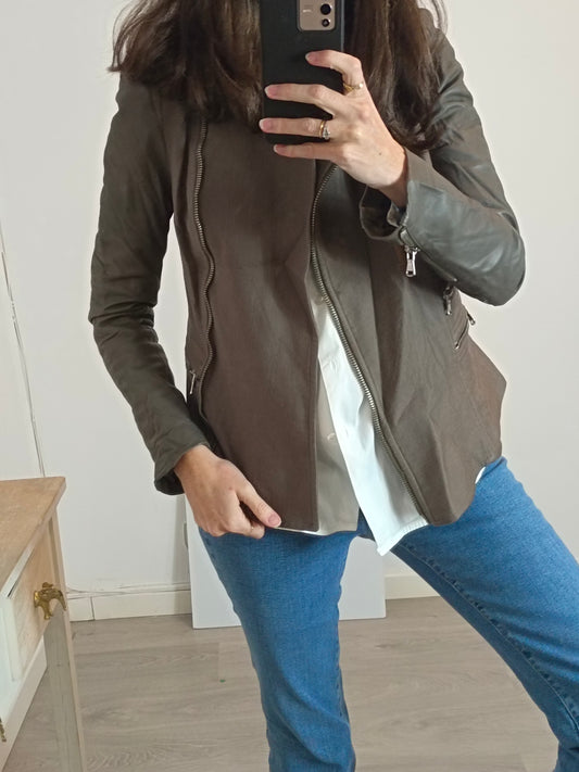 MAJE. Cazadora doble textura T.1(s)