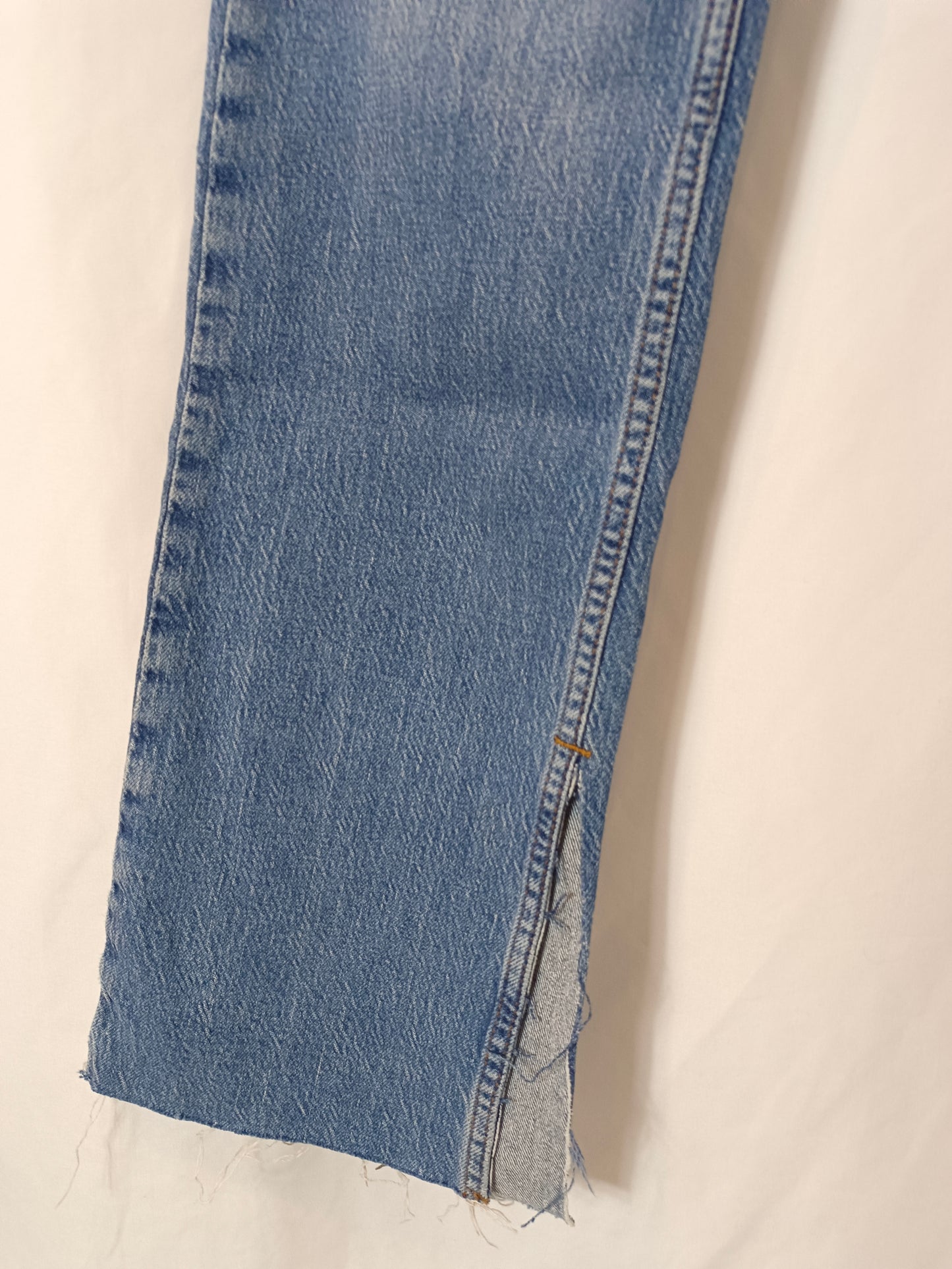 ZARA. Denim trousers with a 38-inch opening