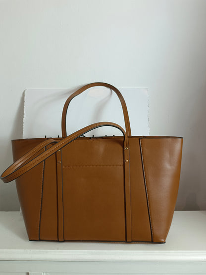 SFERA. Bolso camel shopper
