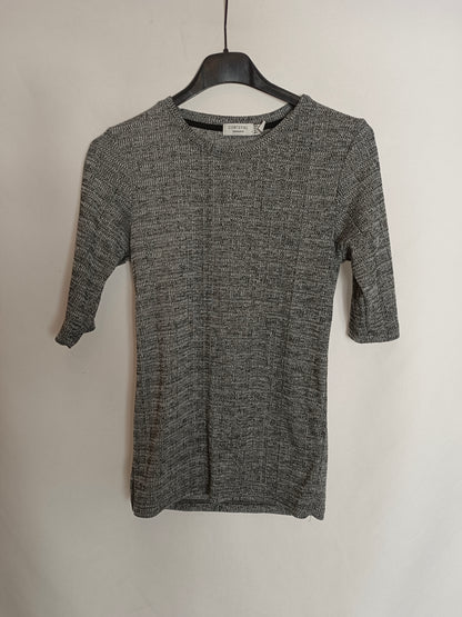 CORTEFIEL. Total look gris jaspeado T.s/m