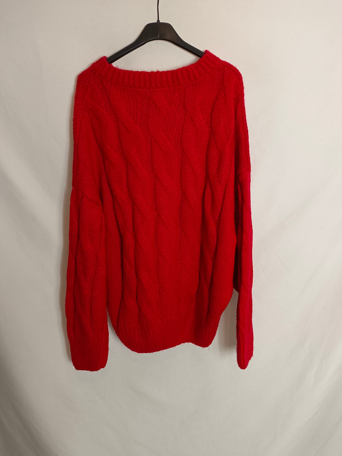 PRIMARK. Red Ts cable knit sweater