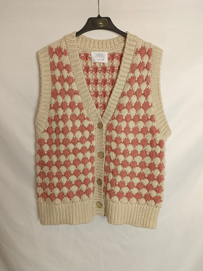 ZARA. Two-tone vest, size 13-14 years