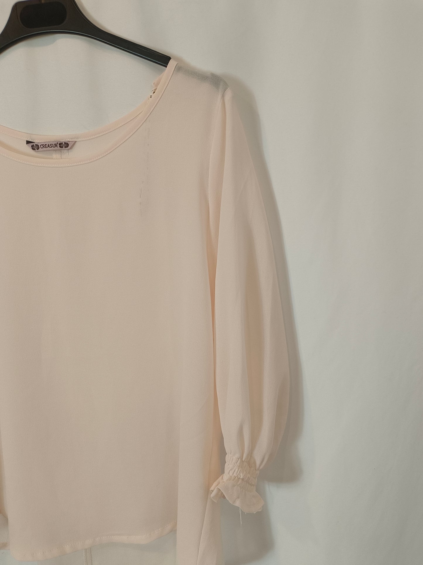 CREATE. Fluid pink blouse T.38