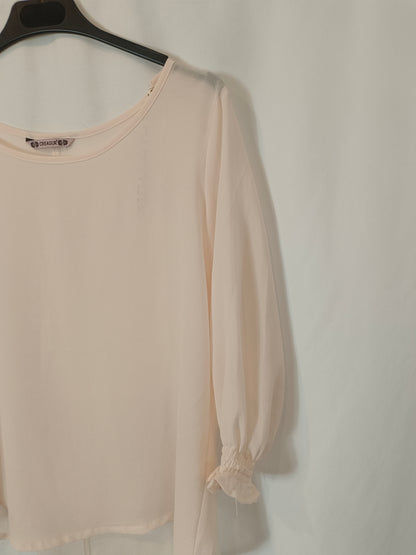 CREATE. Fluid pink blouse T.38