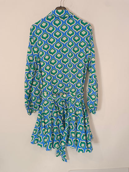 RETRO&amp;ICONE. Tl retro printed dress