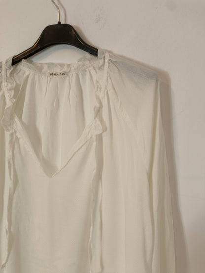 MI&CO. Blusa blanca fluida T.xs