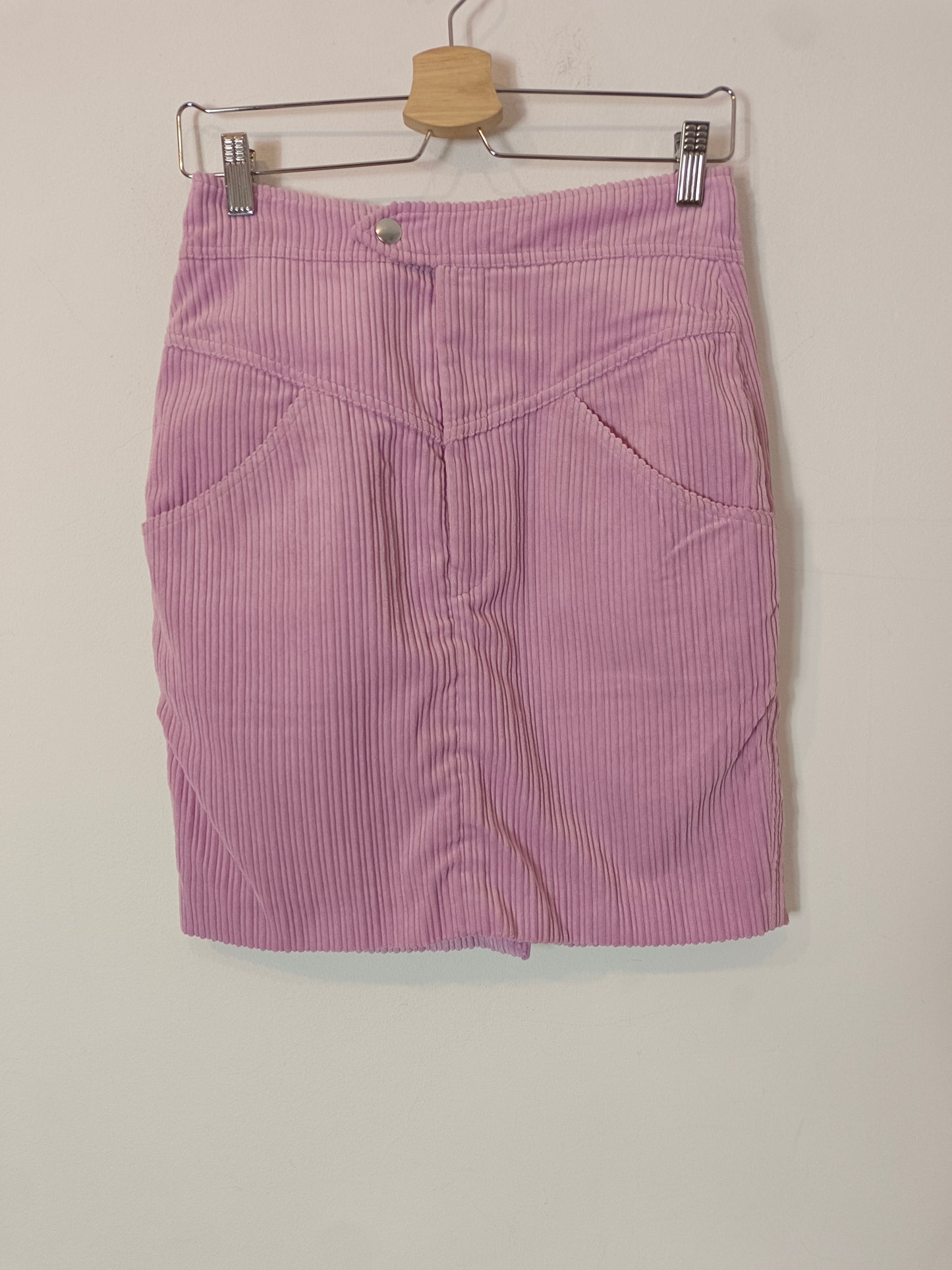 ISABEL MARANT. Mauve corduroy skirt, size 38