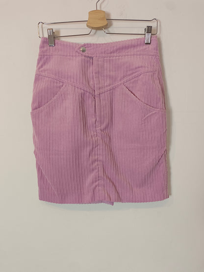 ISABEL MARANT. Mauve corduroy skirt, size 38