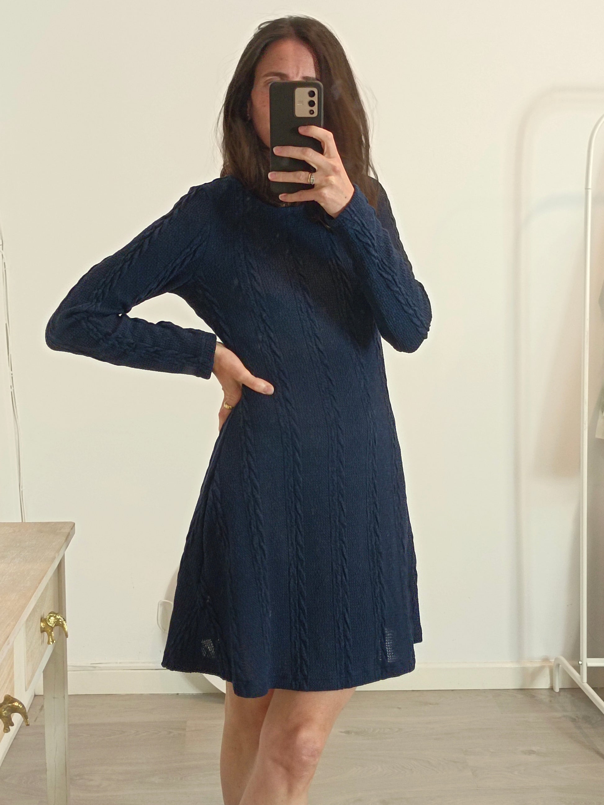 SHEIN. Blue Knit Dress Tm Hibuy market SHEIN. Blue Knit Dress Tm Hibuy market