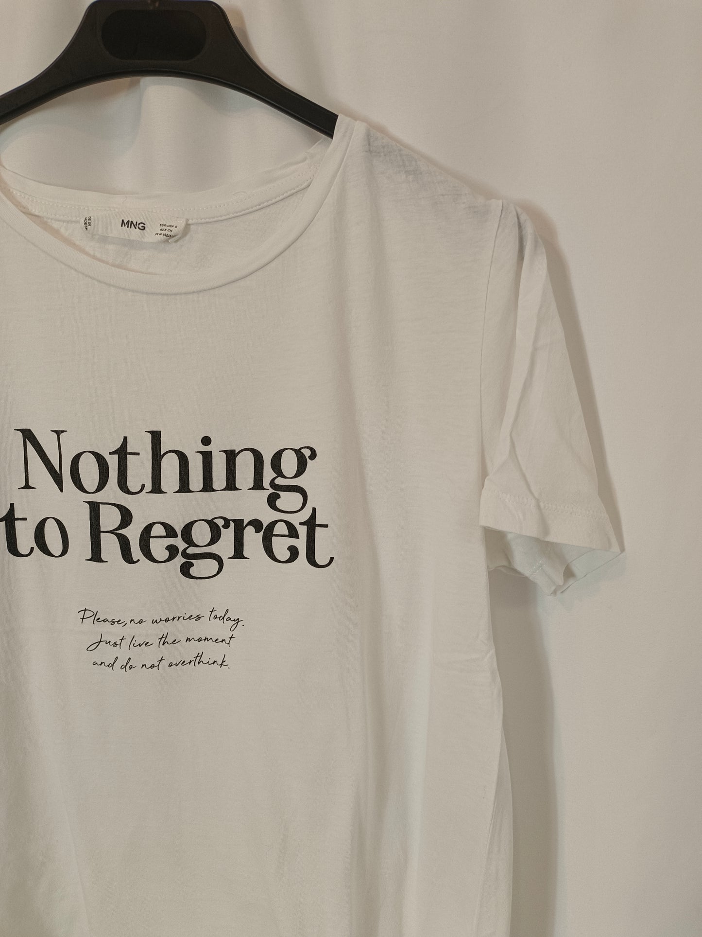 MANGO. White T-shirt letters Ts