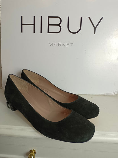 AVENUE. Zapatos negro pedrería T.39