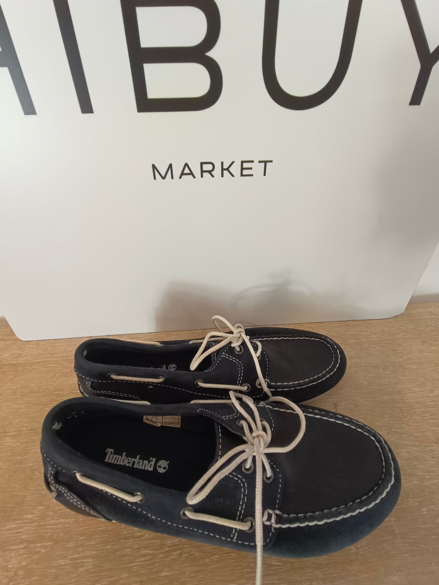 TIMBERLAND. Náuticos azules piel  T.39