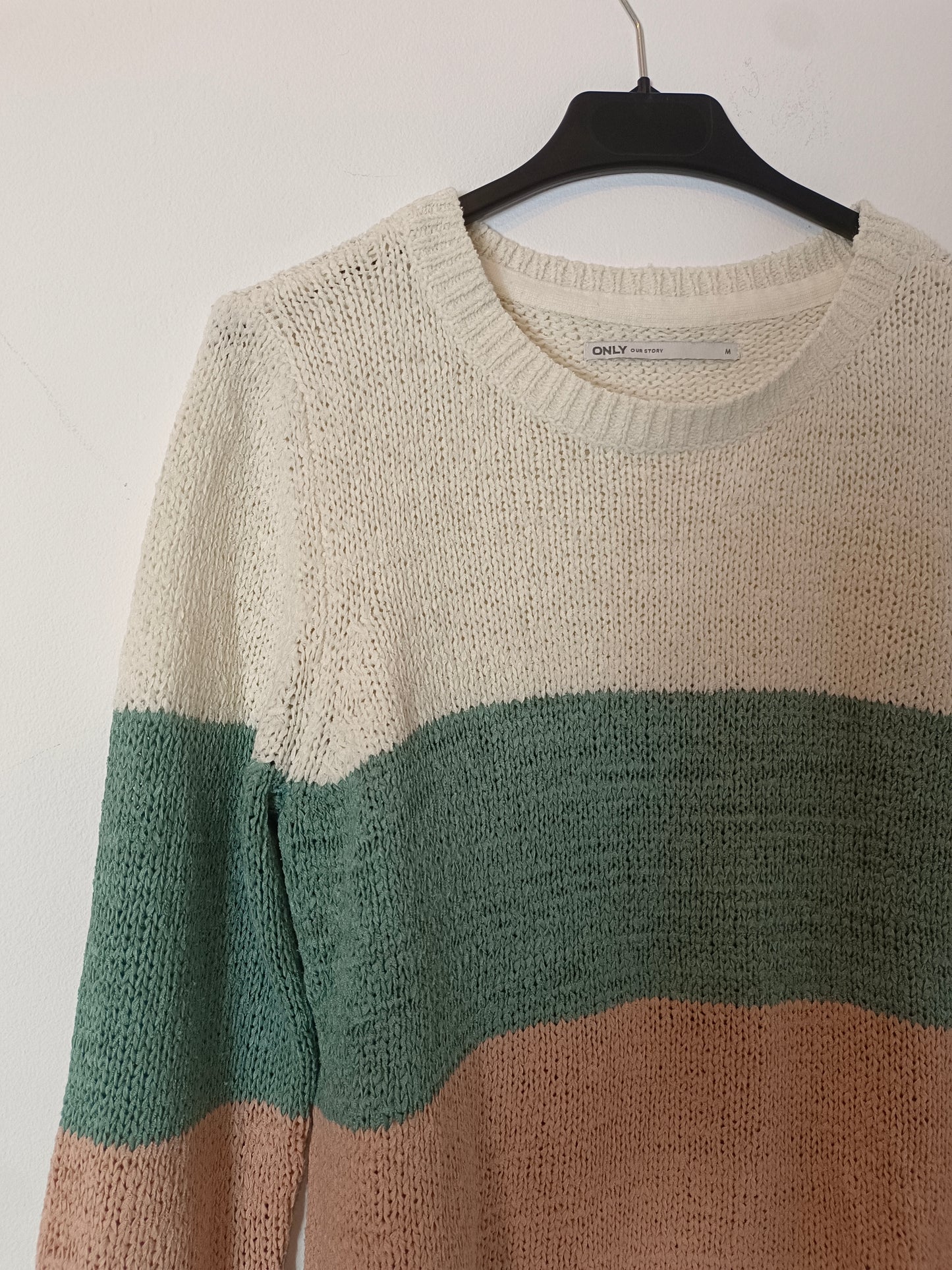 ONLY. Jersey fino rayas T.m