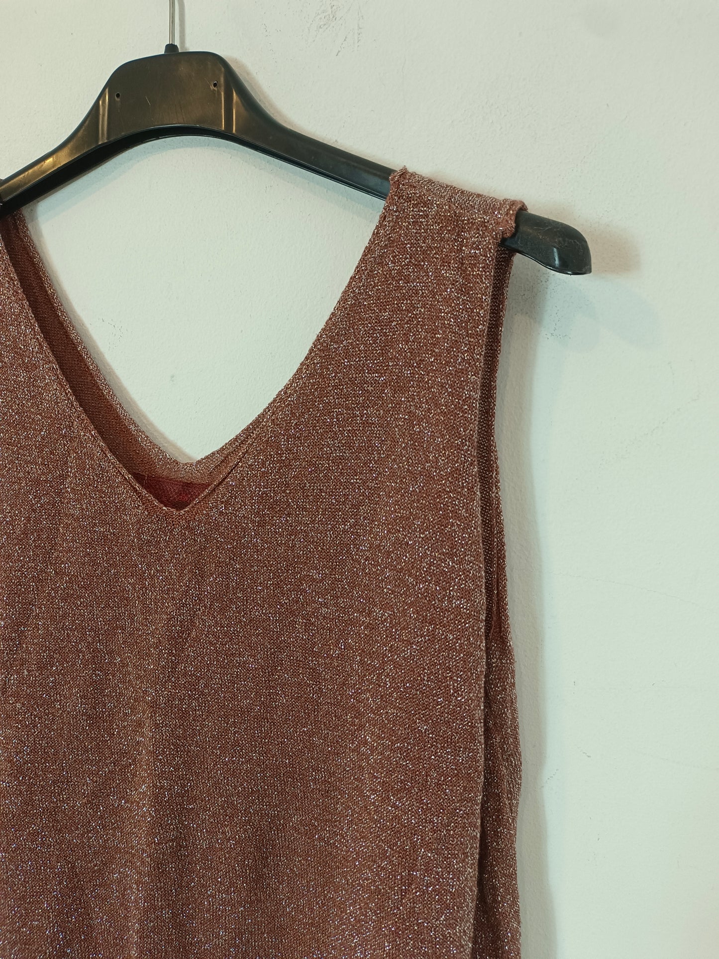 OTRAS. top burdeos punto hilo TU(S)