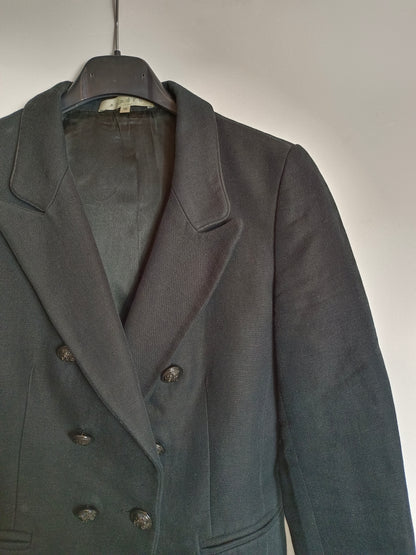 SANDRO. black double-breasted blazer T.36