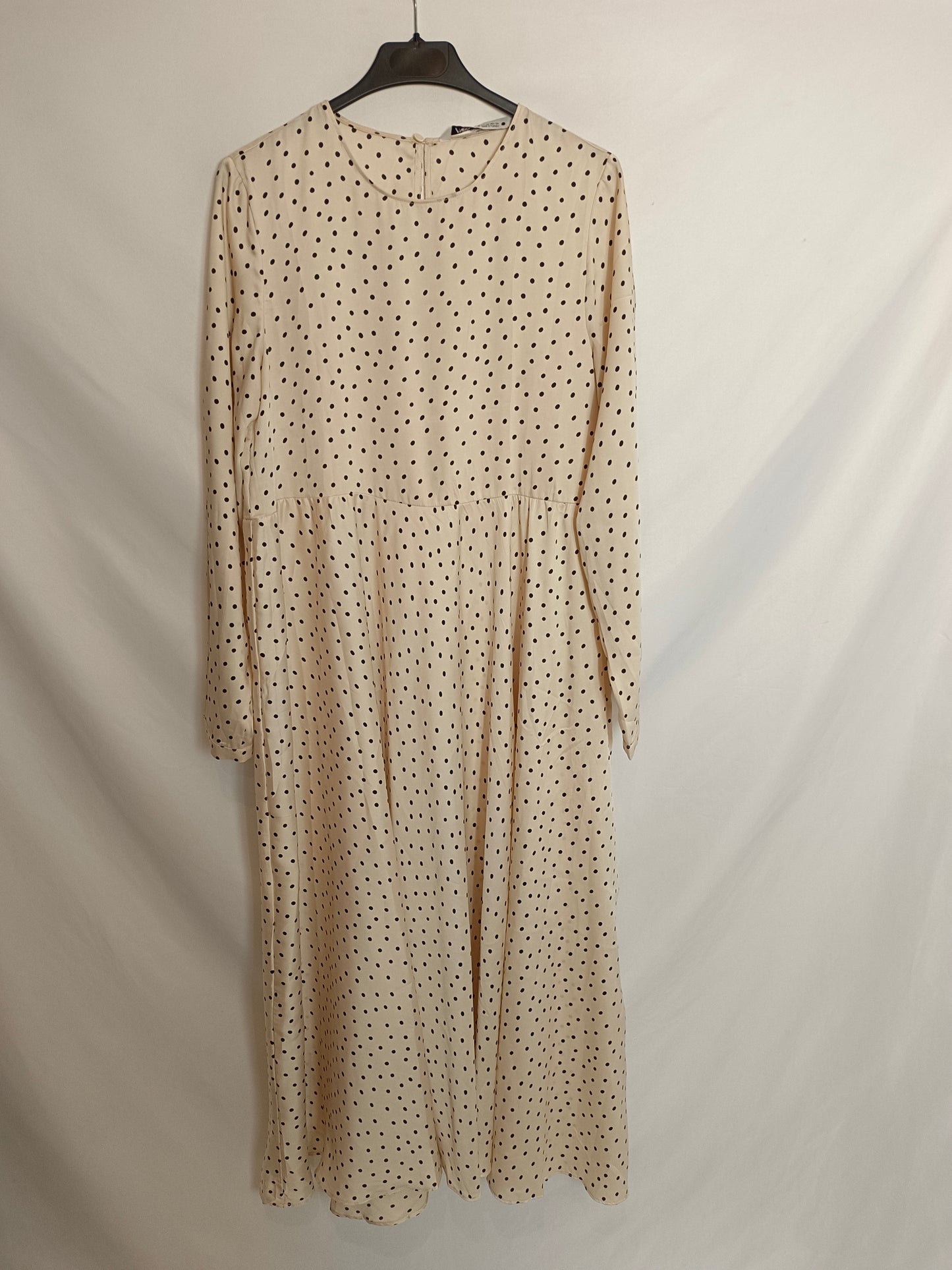 ZARA. Vestido midi lunares T.xs