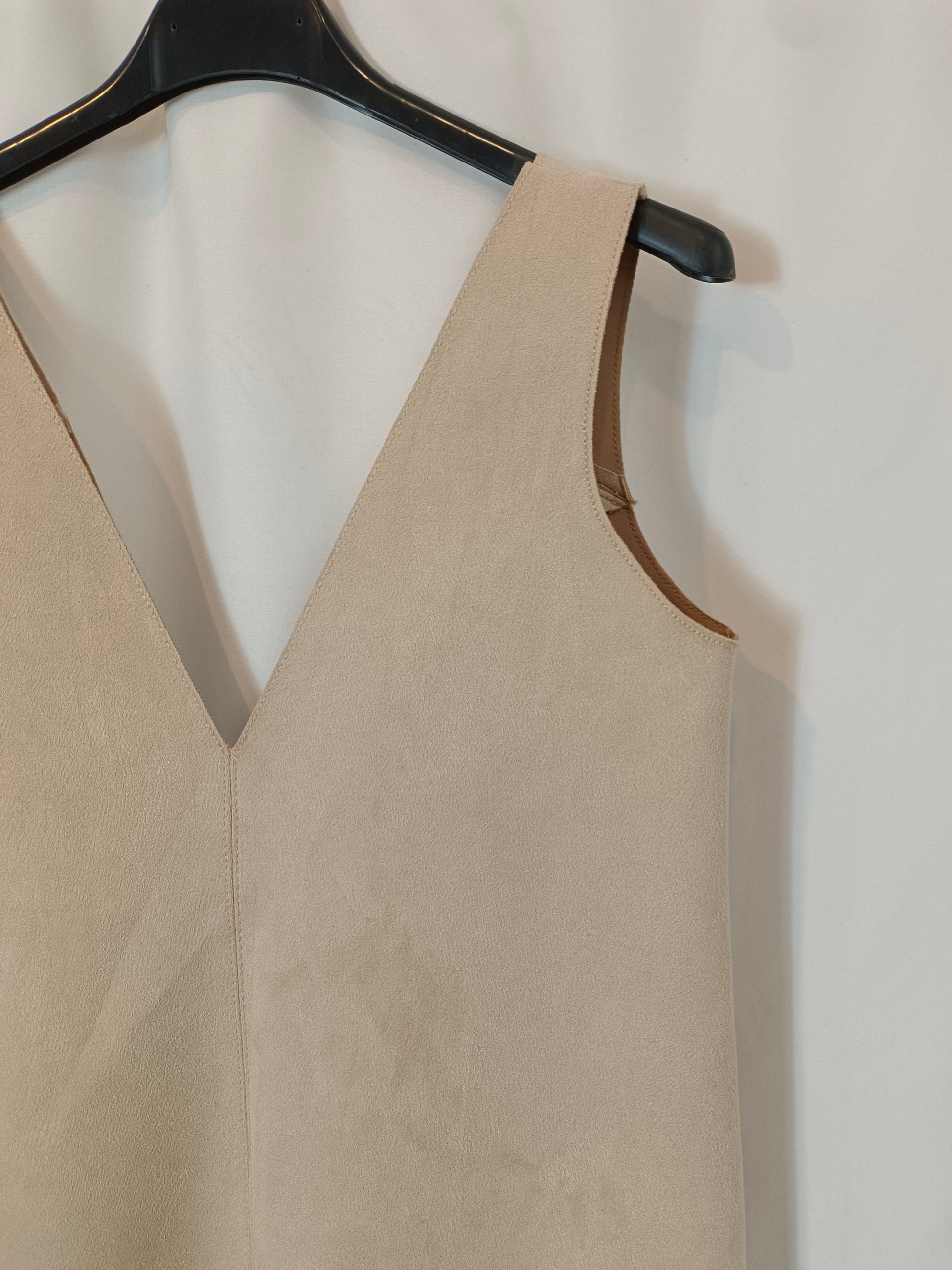 ZARA. beige suede Ts dress Hibuy market ZARA. beige suede Ts dress Hibuy market
