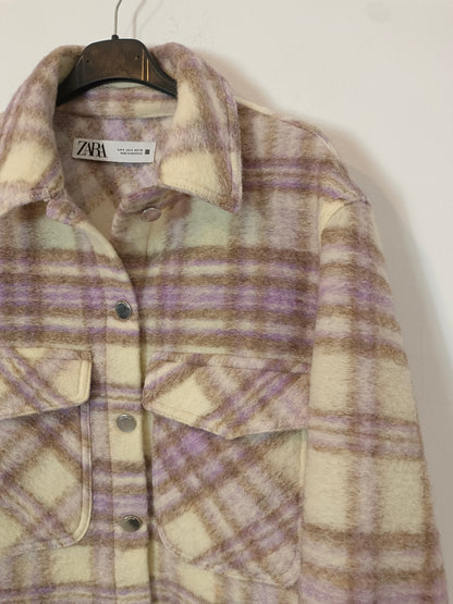 ZARA. Checked flannel overshirt/jacket Ts