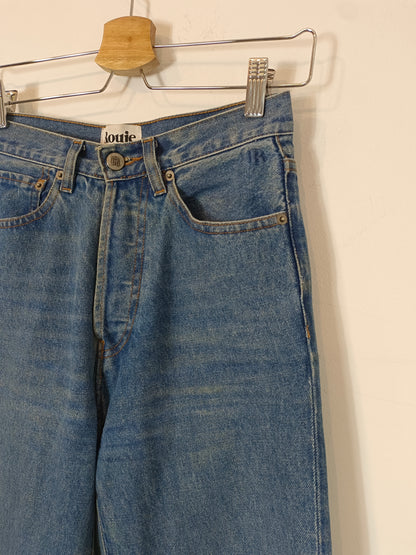 ROUJE. Pantalón denim abotonado T.26(xs/s)