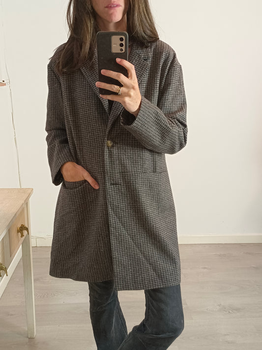 RENATTA&GO. Abrigo fino  pata de gallo T.m/l