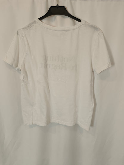 MANGO. White T-shirt letters Ts