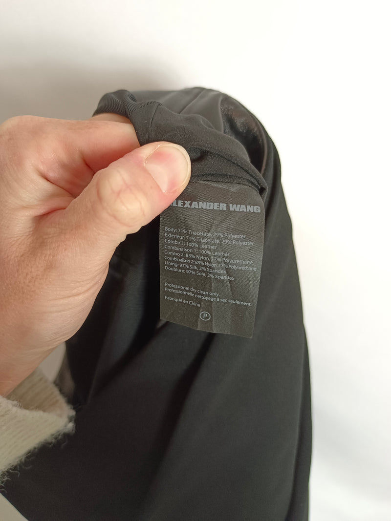ALEXANDER WANG. falda doble textura T.4(m/l)