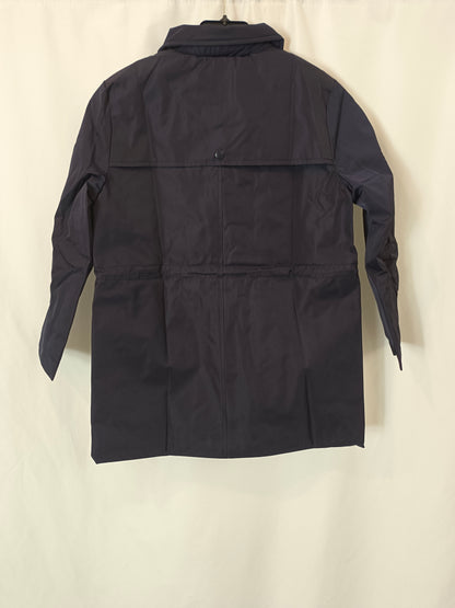 MANGO. Parka azul impermeable T.8 años