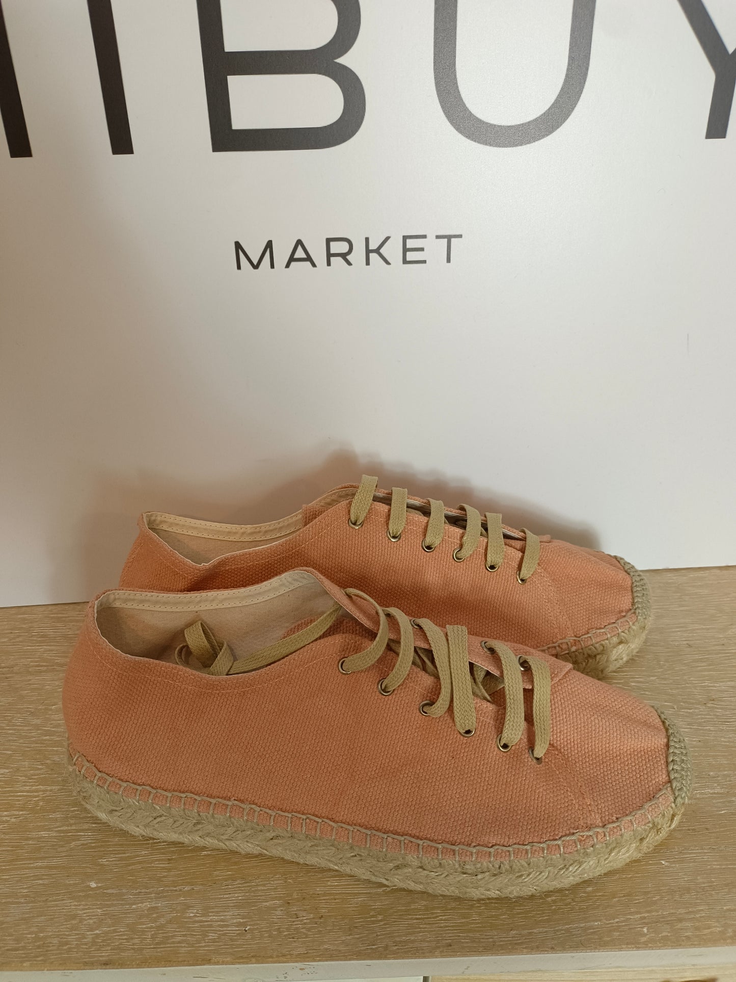 PRESILI. Canvas esparto sneakers size 40