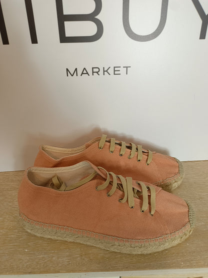 PRESILI. Canvas esparto sneakers size 40