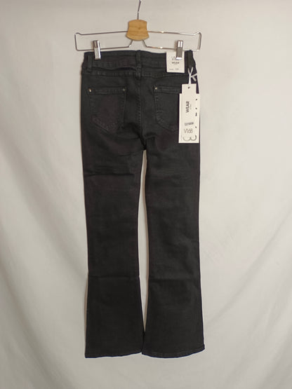 WEAR JEANS V168. Black bell-bottom trousers size 36