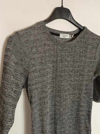 CORTEFIEL. Total look gris jaspeado T.s/m