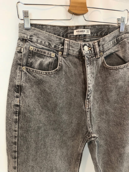 PULL&amp;BEAR. Grey denim trousers, size 38