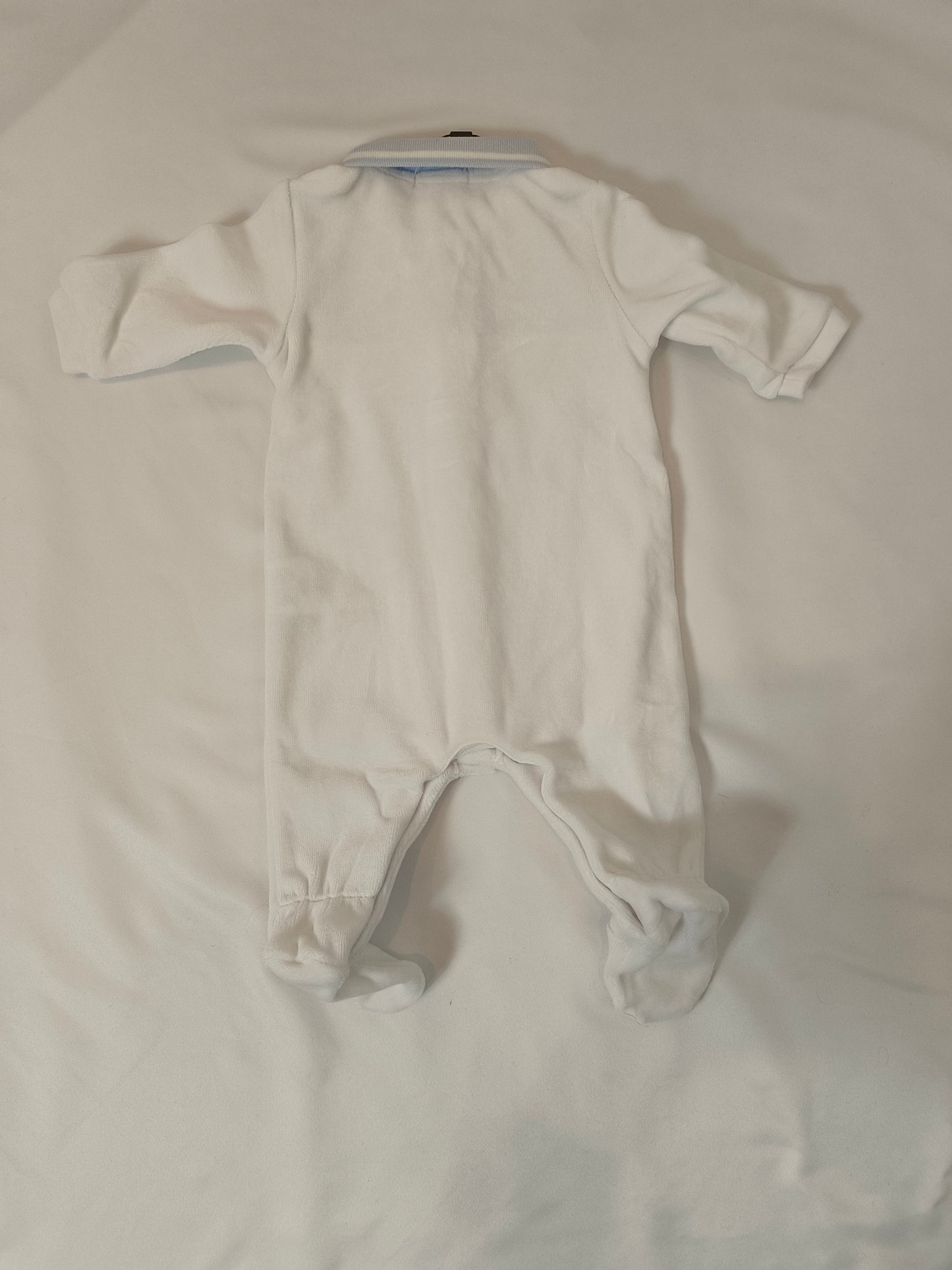 HUGO BOSS. Pijama blanco y azul T.1