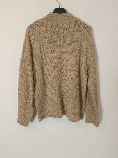 ANDAM. Jersey beige jaspeado T.38