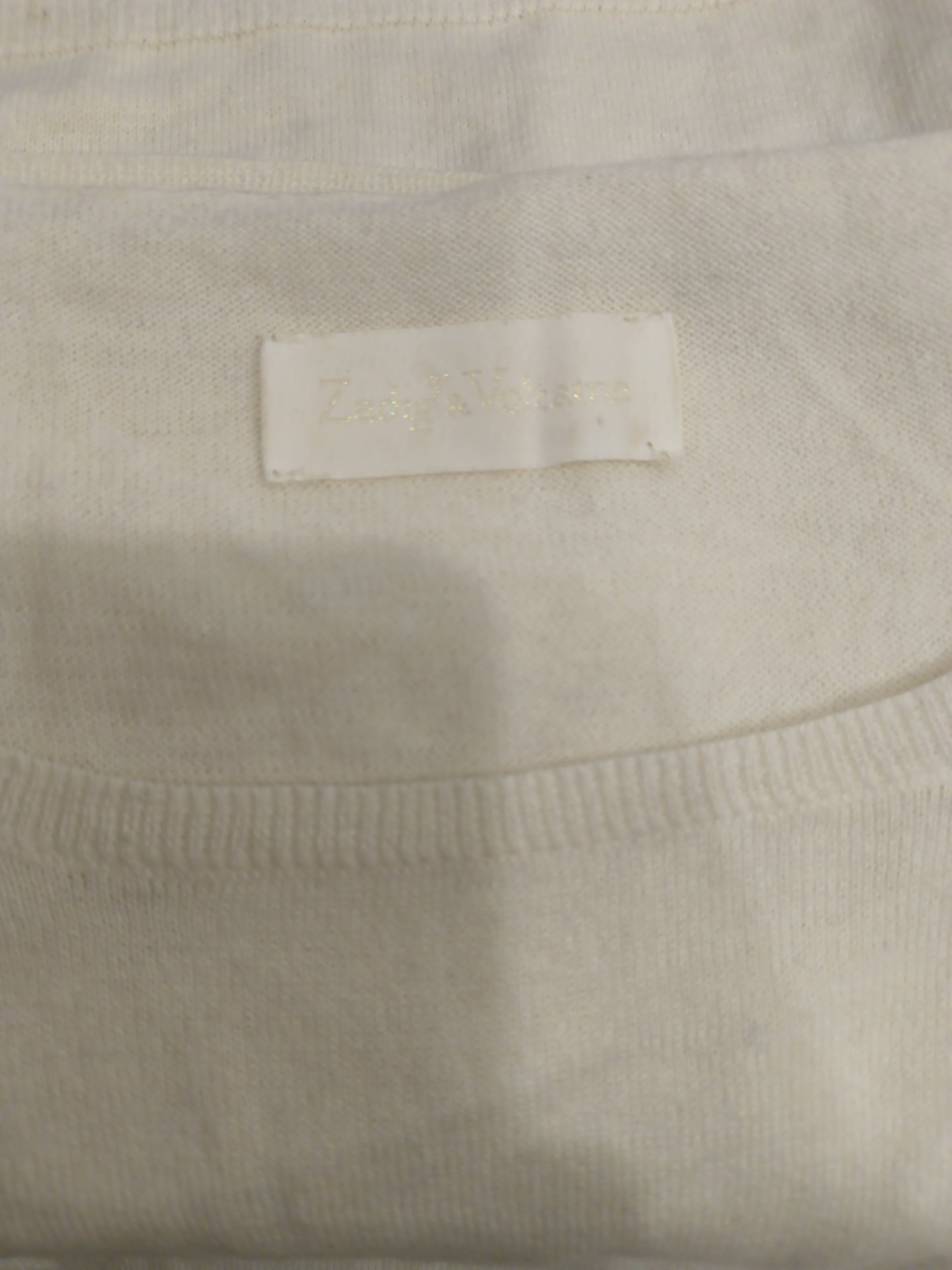 ZADIG& VOLTAIRE.   Chaleco beige rotos  T.s