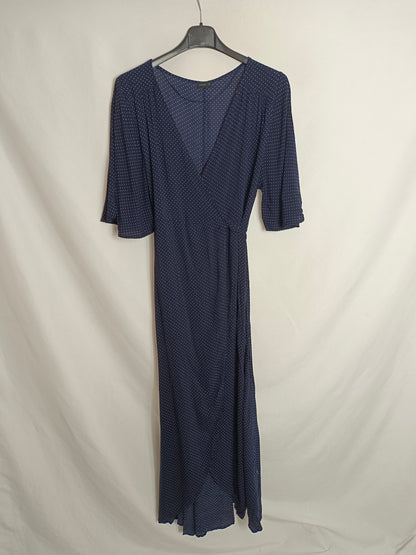 OYSHO. Vestido midi lunares T.s