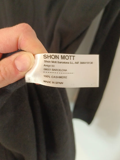 SHON MOTT. Vestido negro cashmere T.u(s)