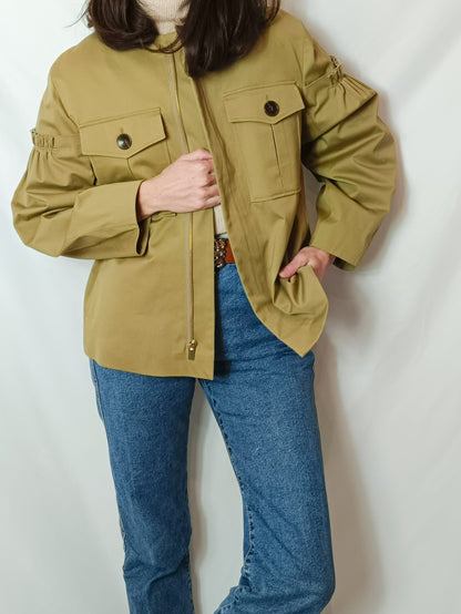 MANGO. Chaqueta mango beige T.s