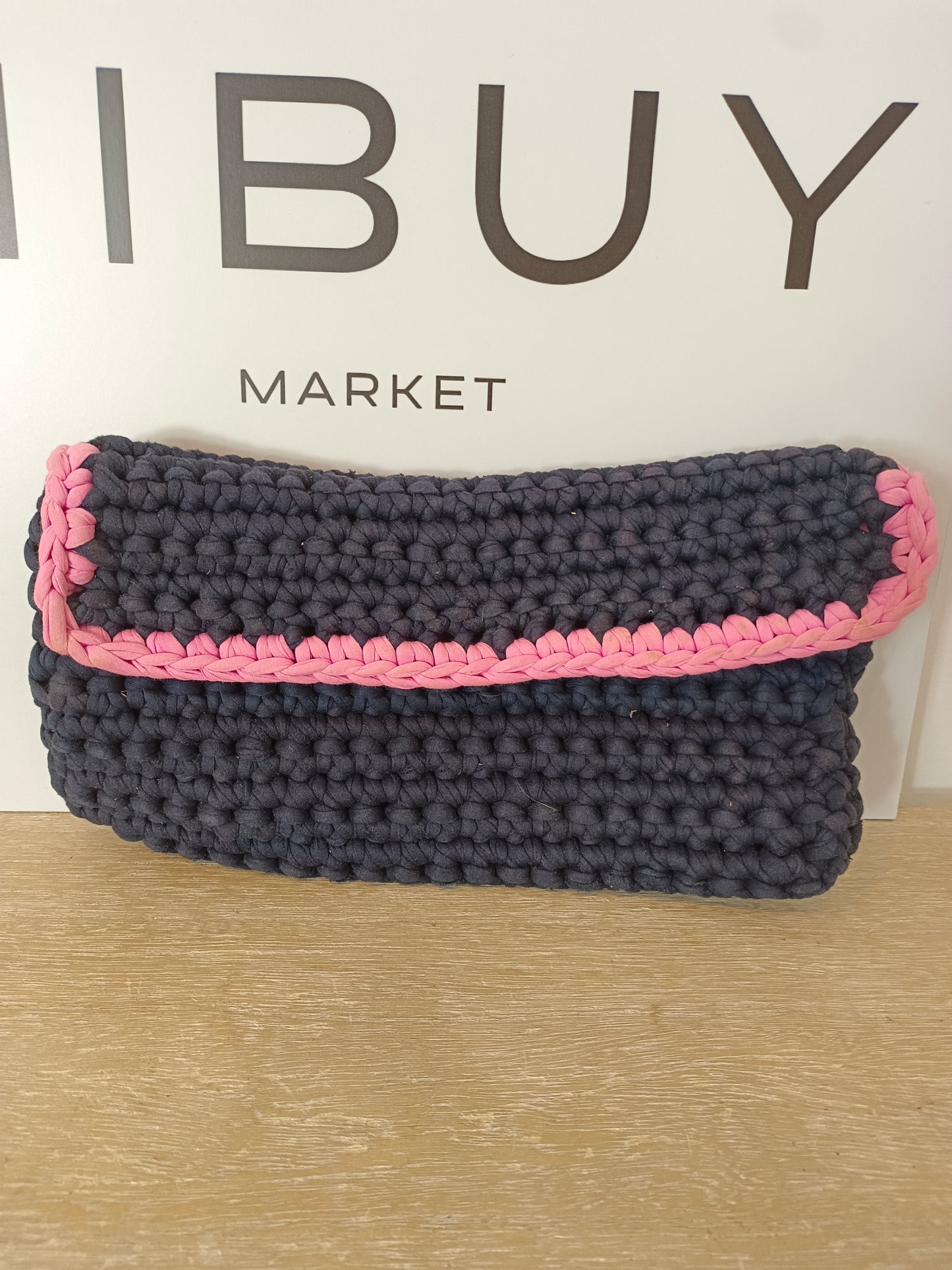 OTRAS. Bolso azul ganchillo (tara)