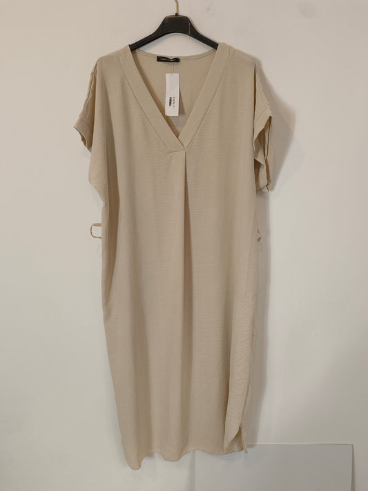 OTRAS. Vestido largo beige Tu(m/l) TARA