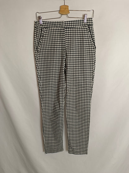 ZARA. Pantalón cuadros vichy T.s