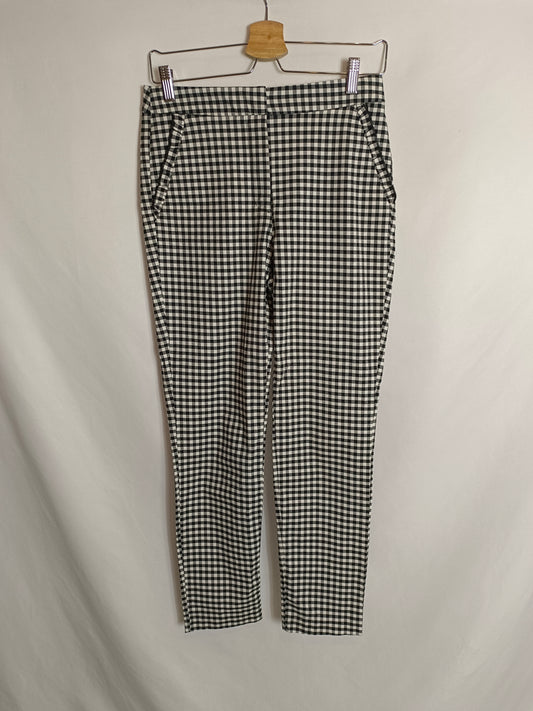 ZARA. Pantalón cuadros vichy T.s