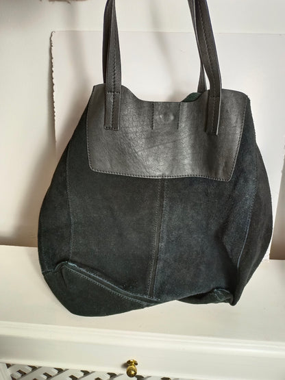 DAYADAY. bolso negro piel