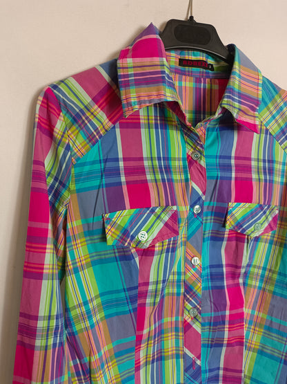 ADREXX. Camisa cuadros colores T.s