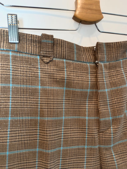 SCALPERS. Checkered trousers with thread detailing Ts